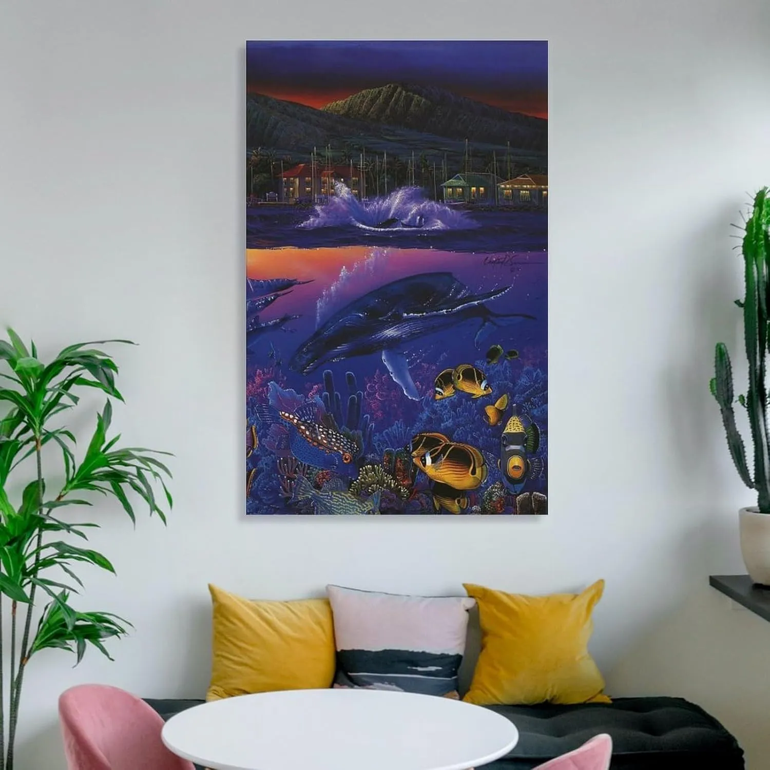 Christian Ries Lassen, Mystic Orcas Art Poster Room Aesthetic Poster Print Art Wall Painting Canvas Posters Gifts Modern Bedroom Decor 24x36inch(60x90cm)