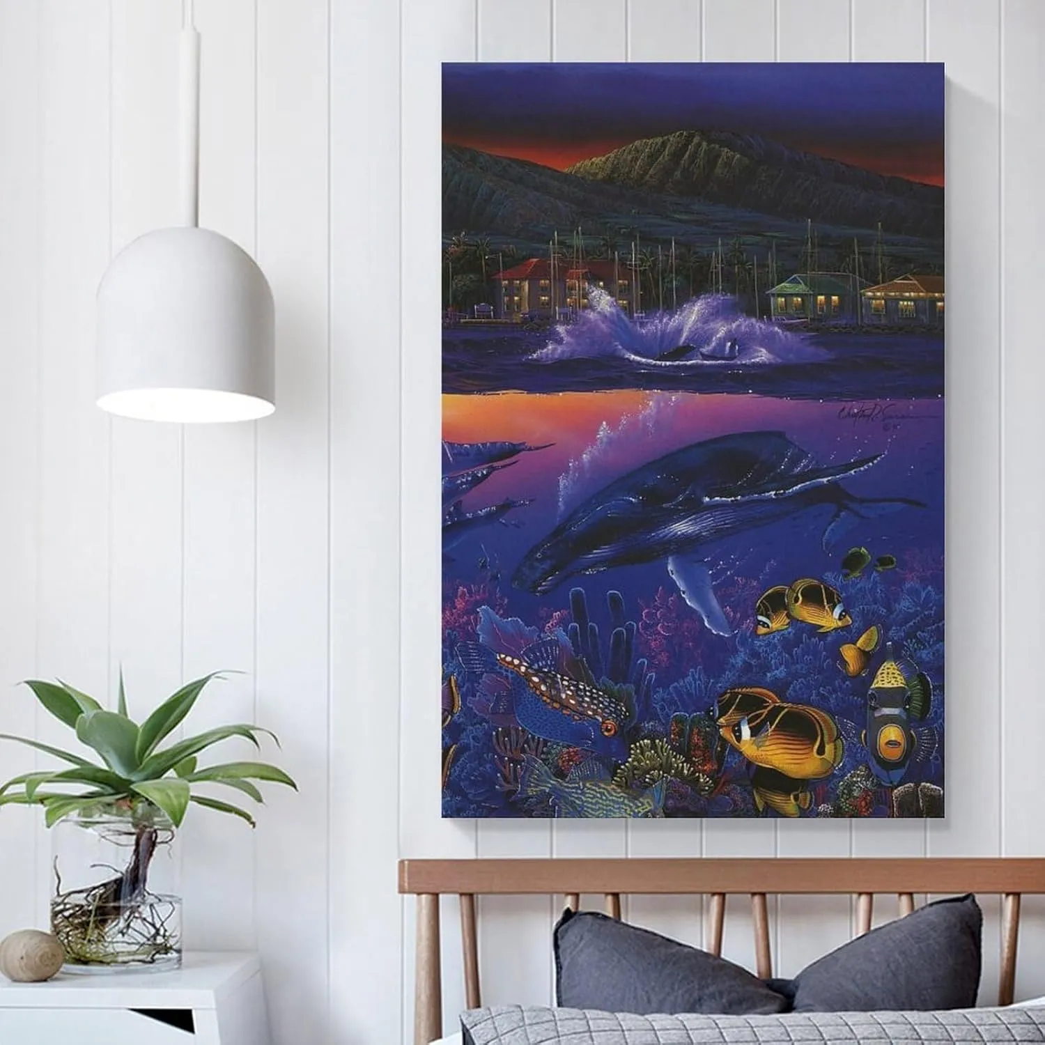 Christian Ries Lassen, Mystic Orcas Art Poster Room Aesthetic Poster Print Art Wall Painting Canvas Posters Gifts Modern Bedroom Decor 24x36inch(60x90cm)