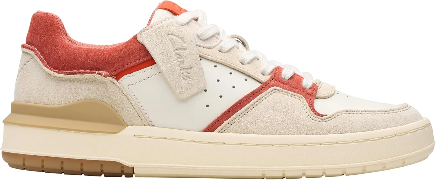 Clarks Men's Courtlite2 Lo Trainers, Red Combi, 47