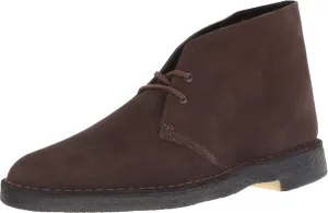 Clarks Men's Desert Boot 261382 Chukka, Brown Suede, 130 M US