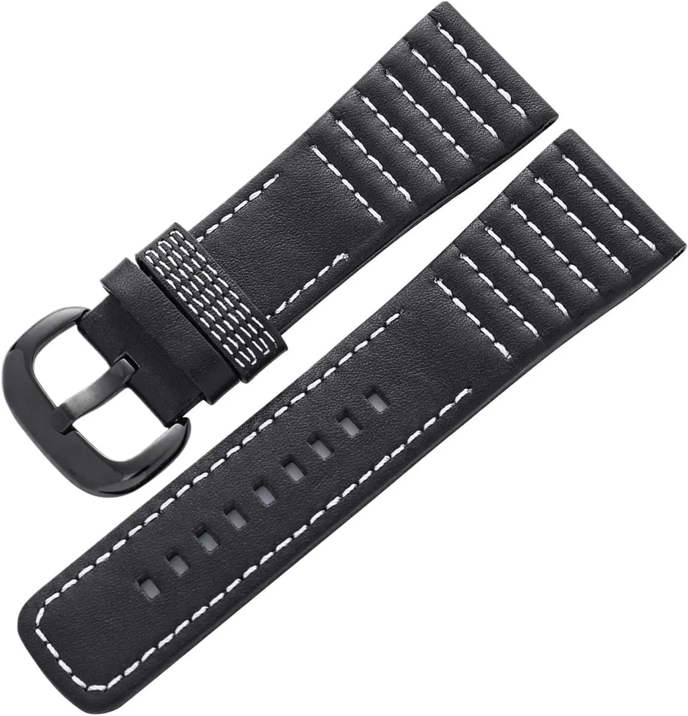 Classic Vintage Genuine Leather Watch Strap Unisex Business Replacement Band Quick Release 28mm