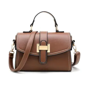 Classical Design Lady Tote Sling Bag Brown