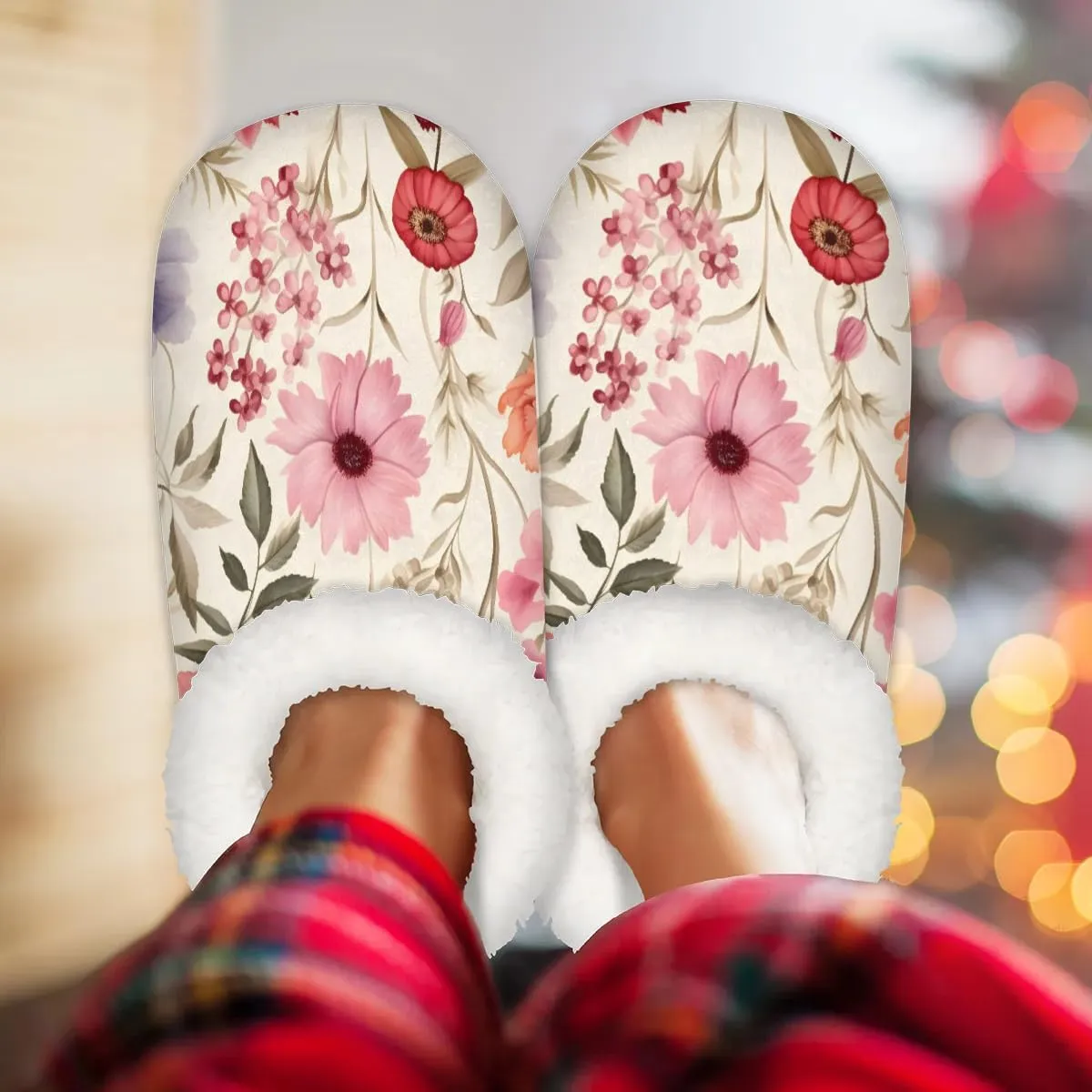 Closed Back Slippers for Women Men Cozy Warm House Slippers Indoor Outdoor House Shoes
