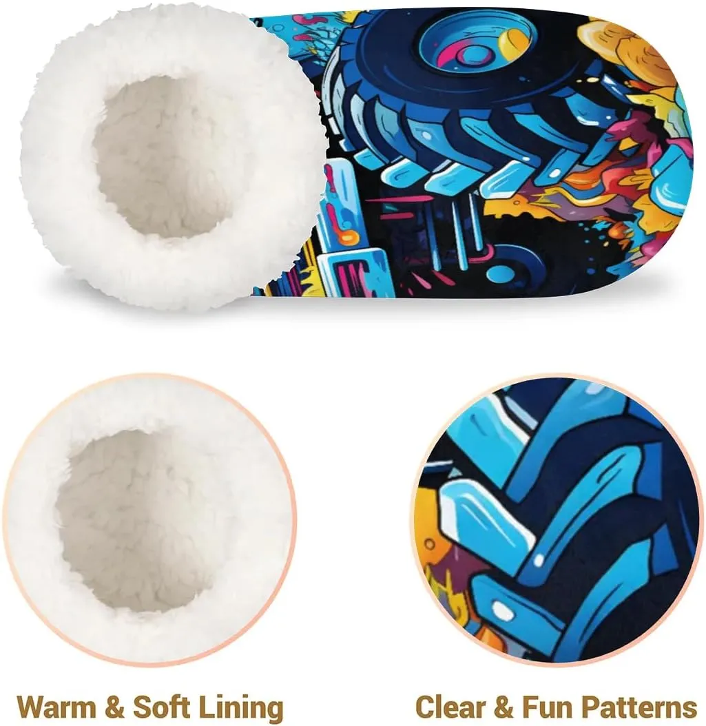 Closed Back Slippers for Women Men Cozy Warm House Slippers Indoor Outdoor House Shoes