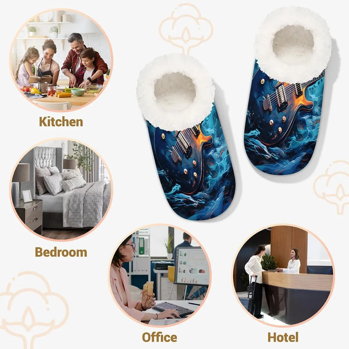 Closed Back Slippers for Women Men Cozy Warm House Slippers Indoor Outdoor House Shoes