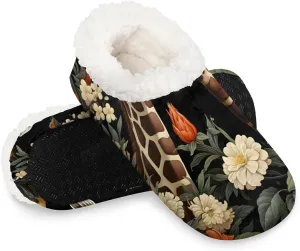 Closed Back Slippers for Women Men Cozy Warm House Slippers Indoor Outdoor House Shoes