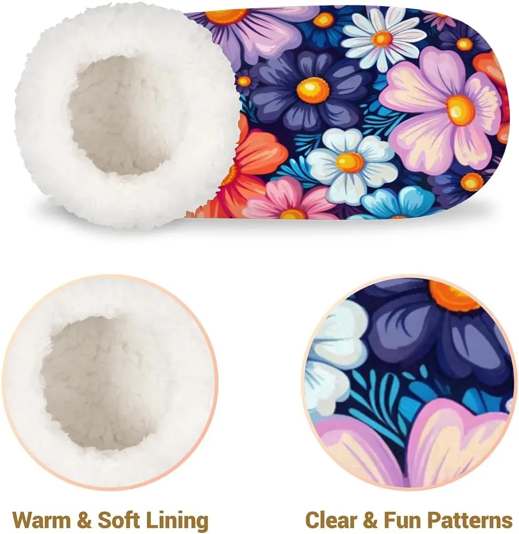 Closed Back Slippers for Women Men Cozy Warm House Slippers Indoor Outdoor House Shoes