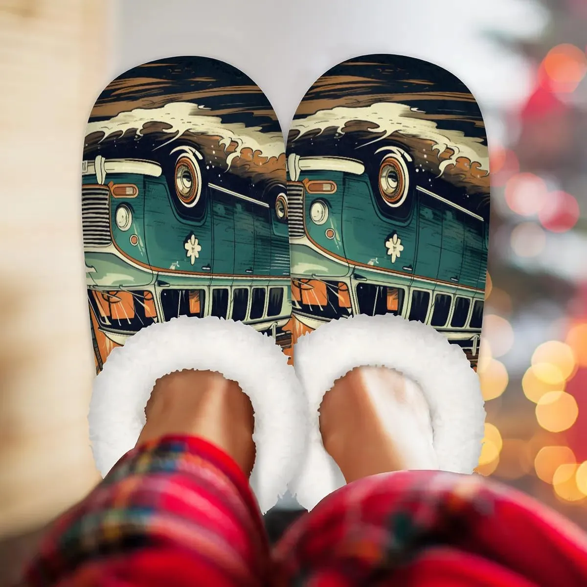 Closed Back Slippers for Women Men Cozy Warm House Slippers Indoor Outdoor House Shoes