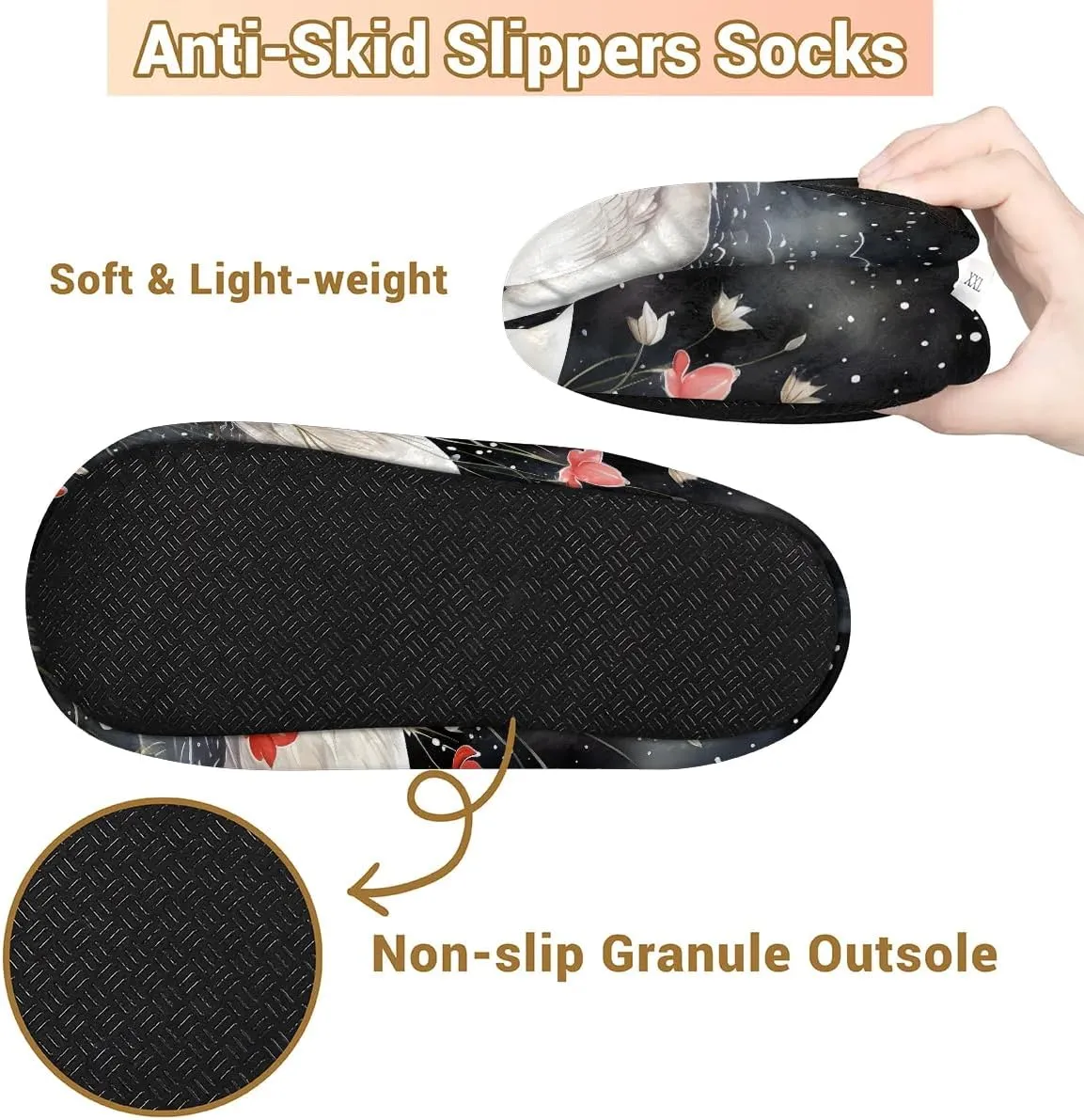 Closed Back Slippers for Women Men Cozy Warm House Slippers Indoor Outdoor House Shoes