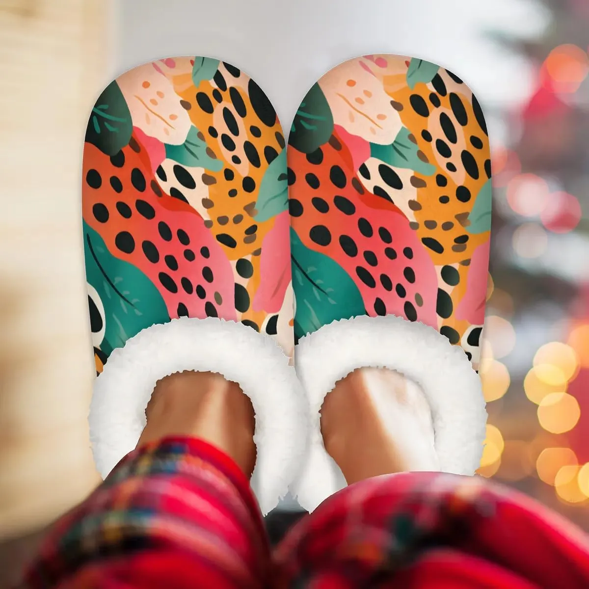 Closed Back Slippers for Women Men Cozy Warm House Slippers Indoor Outdoor House Shoes