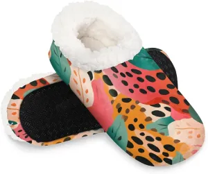 Closed Back Slippers for Women Men Cozy Warm House Slippers Indoor Outdoor House Shoes