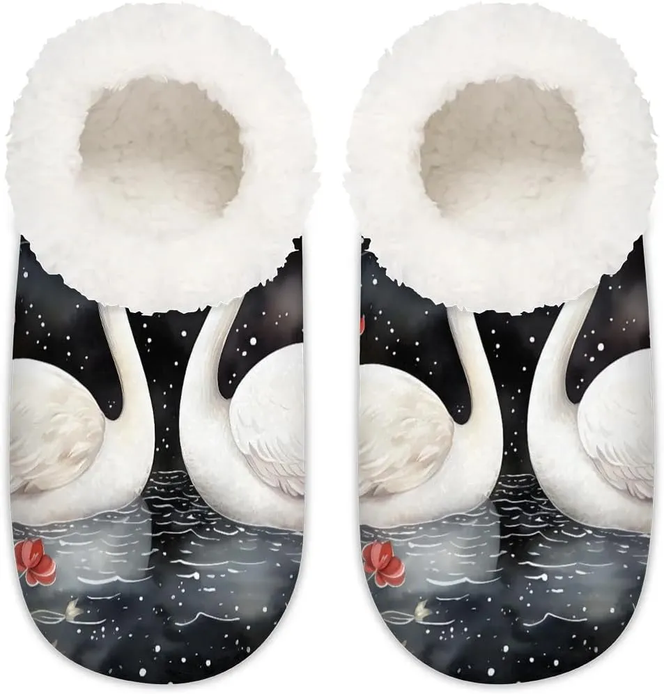 Closed Back Slippers for Women Men Cozy Warm House Slippers Indoor Outdoor House Shoes