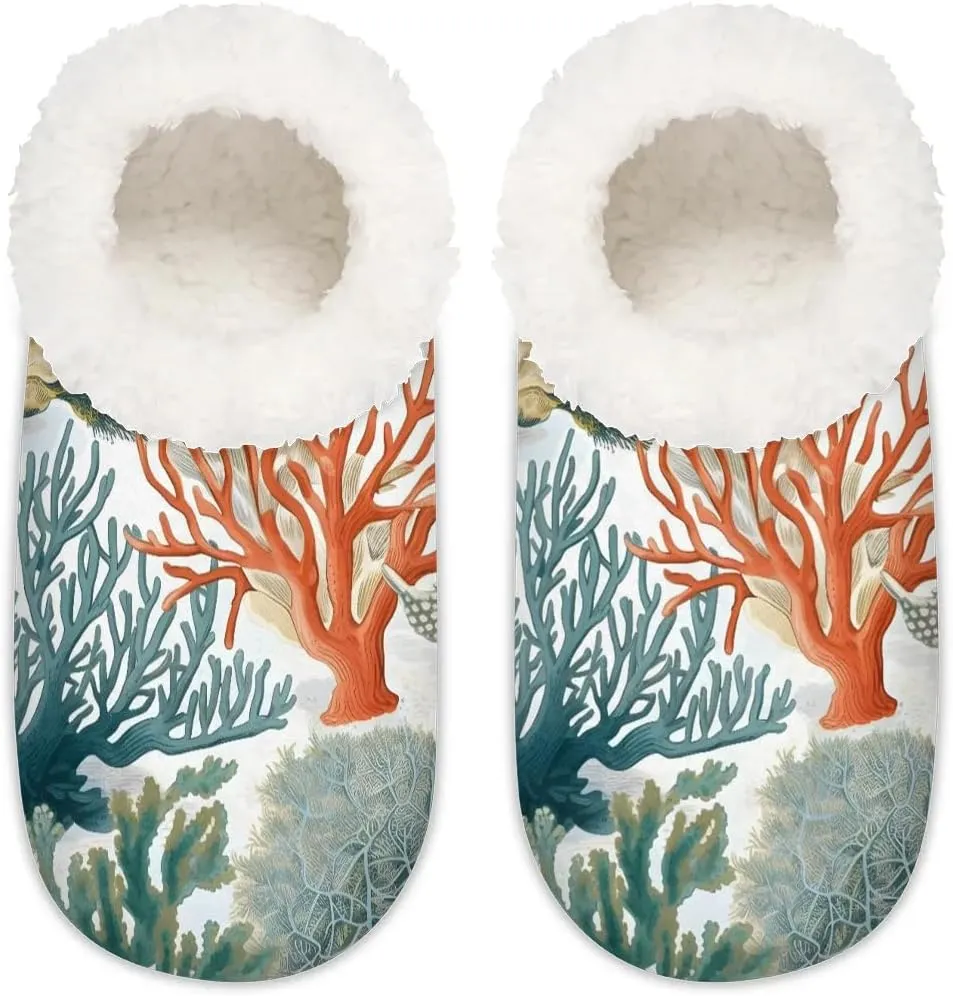 Closed Back Slippers for Women Men Cozy Warm House Slippers Indoor Outdoor House Shoes