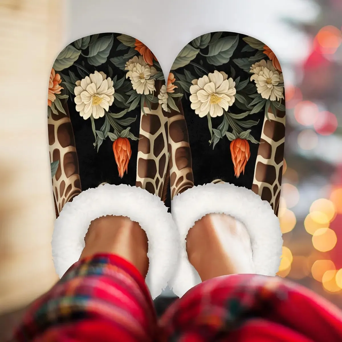 Closed Back Slippers for Women Men Cozy Warm House Slippers Indoor Outdoor House Shoes