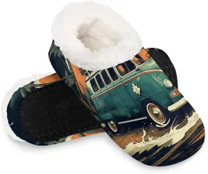 Closed Back Slippers for Women Men Cozy Warm House Slippers Indoor Outdoor House Shoes