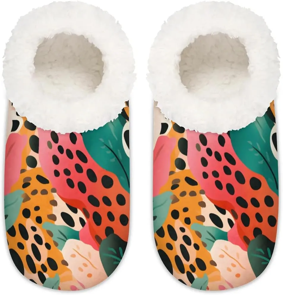 Closed Back Slippers for Women Men Cozy Warm House Slippers Indoor Outdoor House Shoes