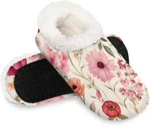 Closed Back Slippers for Women Men Cozy Warm House Slippers Indoor Outdoor House Shoes