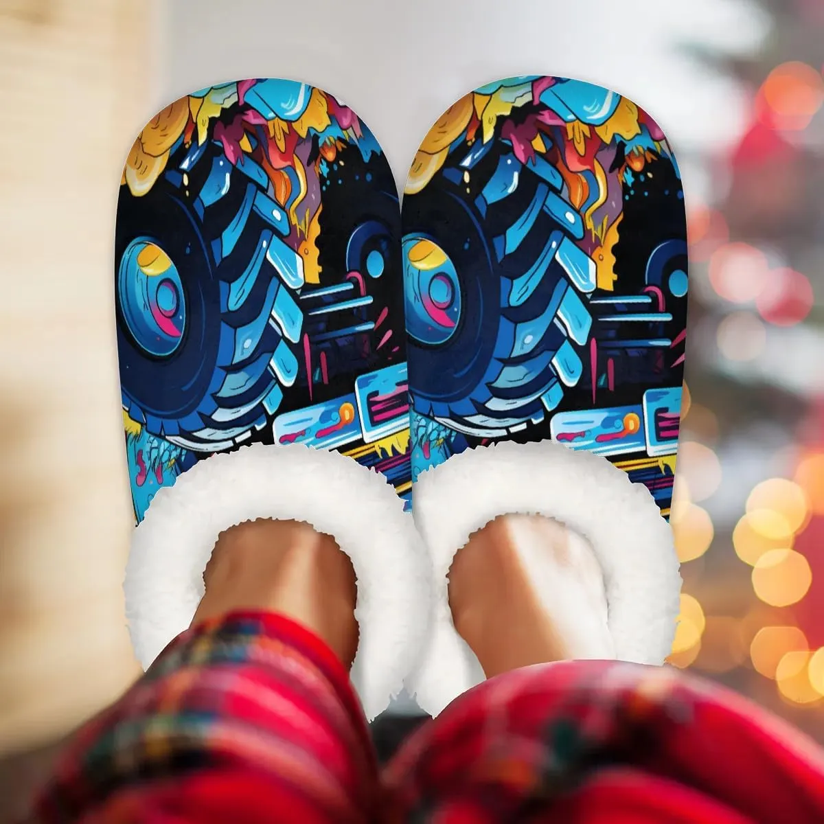 Closed Back Slippers for Women Men Cozy Warm House Slippers Indoor Outdoor House Shoes
