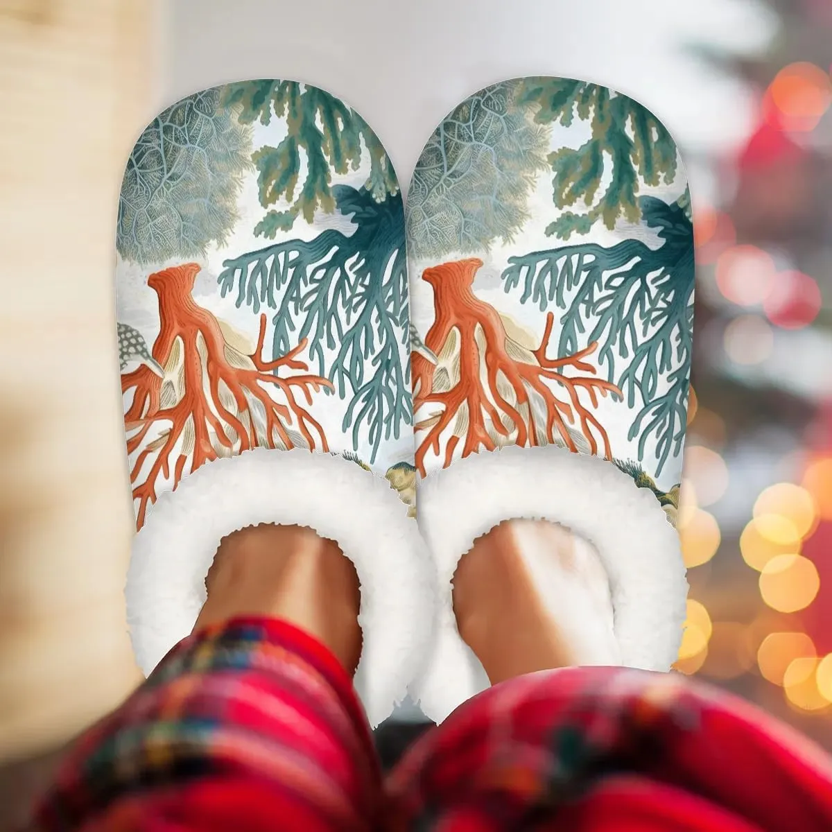 Closed Back Slippers for Women Men Cozy Warm House Slippers Indoor Outdoor House Shoes