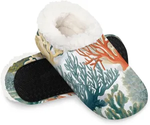 Closed Back Slippers for Women Men Cozy Warm House Slippers Indoor Outdoor House Shoes