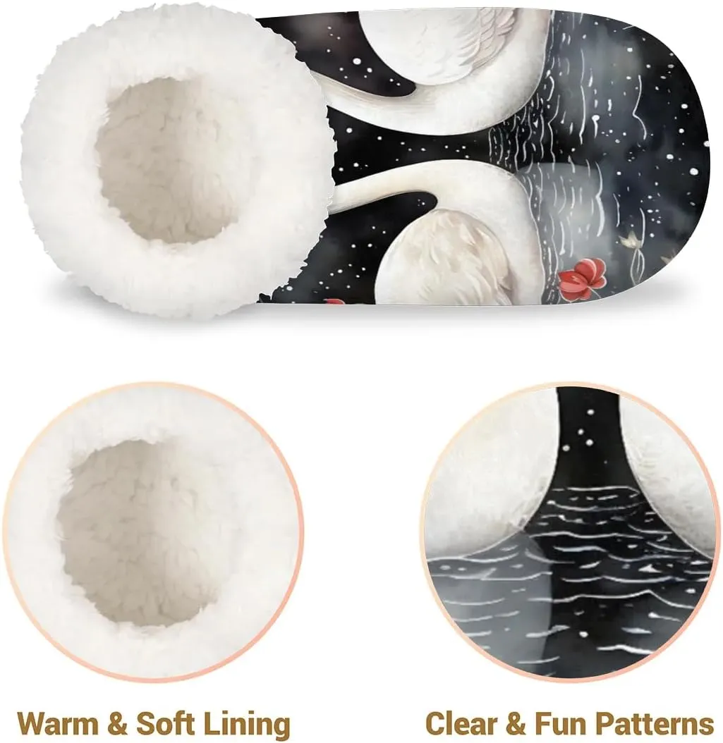 Closed Back Slippers for Women Men Cozy Warm House Slippers Indoor Outdoor House Shoes
