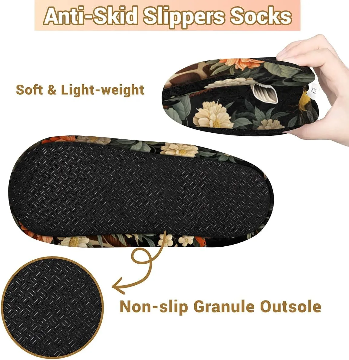 Closed Back Slippers for Women Men Cozy Warm House Slippers Indoor Outdoor House Shoes