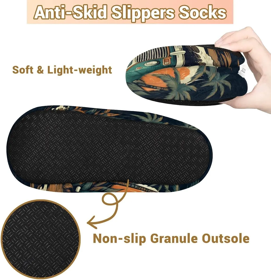 Closed Back Slippers for Women Men Cozy Warm House Slippers Indoor Outdoor House Shoes