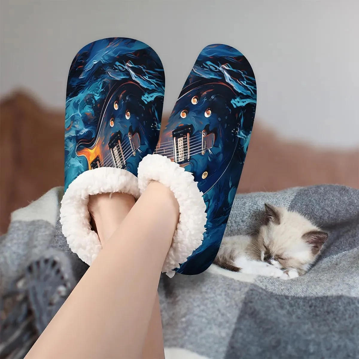 Closed Back Slippers for Women Men Cozy Warm House Slippers Indoor Outdoor House Shoes