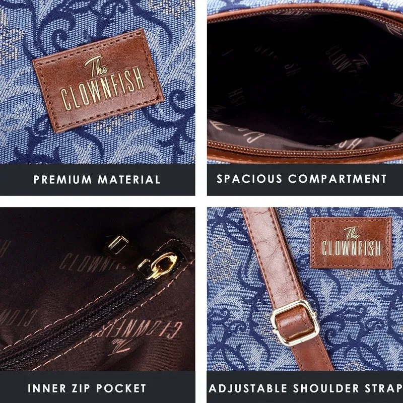 Clownfish Handbags for Women | Ladies Hand Bags for Women | Office Handbag | Travel Handbag | Totes Handbag | Shoulder Tote Bag | Premium Tapestry Handbag | Combo with Ladies Sling Bag
