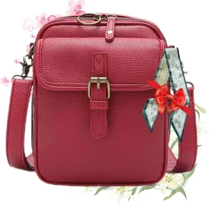 Collaboraten1 Crossbody Leather Bag, Urvash Crossbody Leather Anti Theft Bag for Women Travel