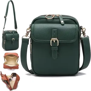 Collaboraten1 Crossbody Leather Bag, Urvashi Collaborateam Tojoyride Anti Theft Purse Bag with Built in Wallet for Women