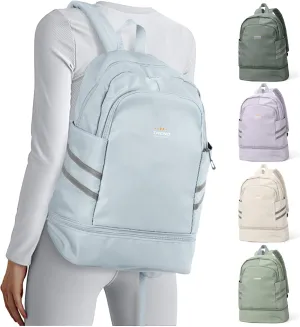 Coofay Gym Backpack for Women - Waterproof, Lightweight, Large Travel Sports Gym Bag with Shoe Compartment