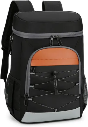 Cooler Backpack for Men 30 Cans Leak Proof Lightweight Camping Travel Bag with Insulated Cooler Compartment for Women