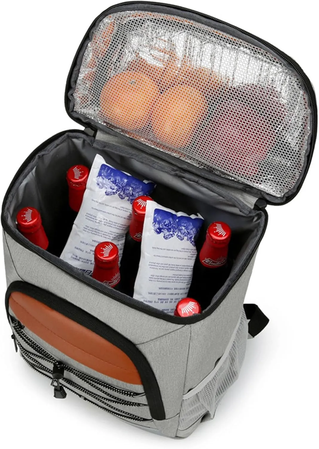 Cooler Backpack for Men 30 Cans Leak Proof Lightweight Camping Travel Bag with Insulated Cooler Compartment for Women