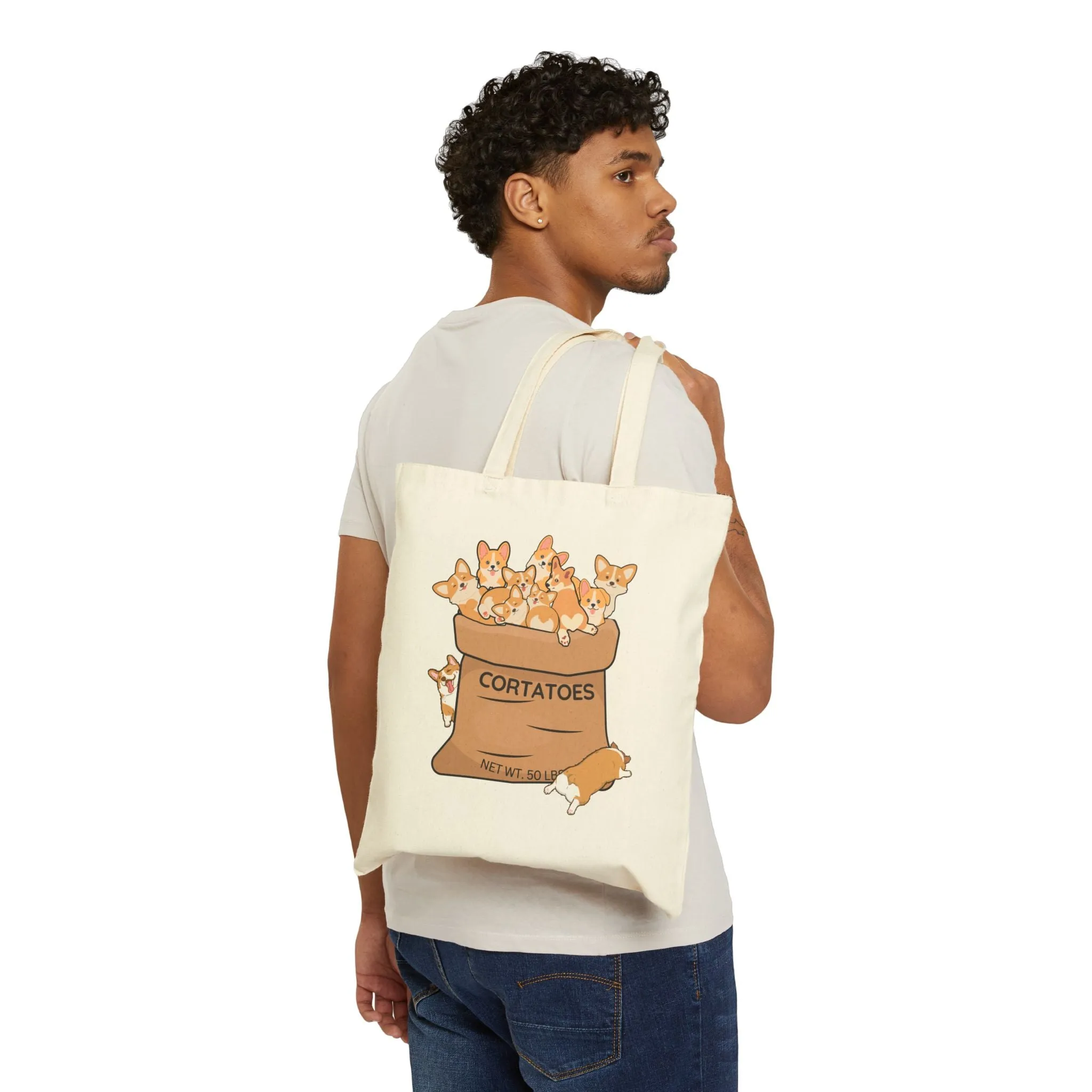 Cortatoes Cotton Canvas Tote Bag