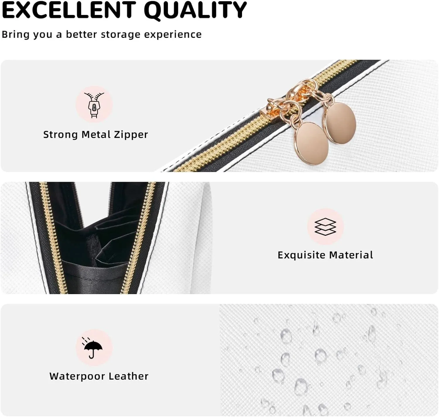 Cosmetic bag Travel Makeup Bag Waterproof Toiletry Pouch Portable Wide open Pouch Spiral and curve patterns Makeup Organizer Case Large Capacity Zipper Pouch Toiletry bag for women