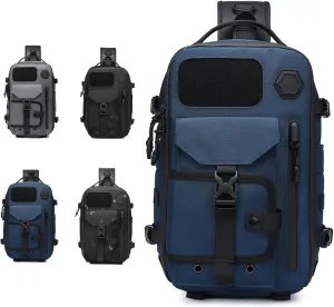 Cosmos Explorer Sling Bag, Anti Theft Tactical Sling Backpack, Outdoor Hiking Waterproof Crossbody Shoulder