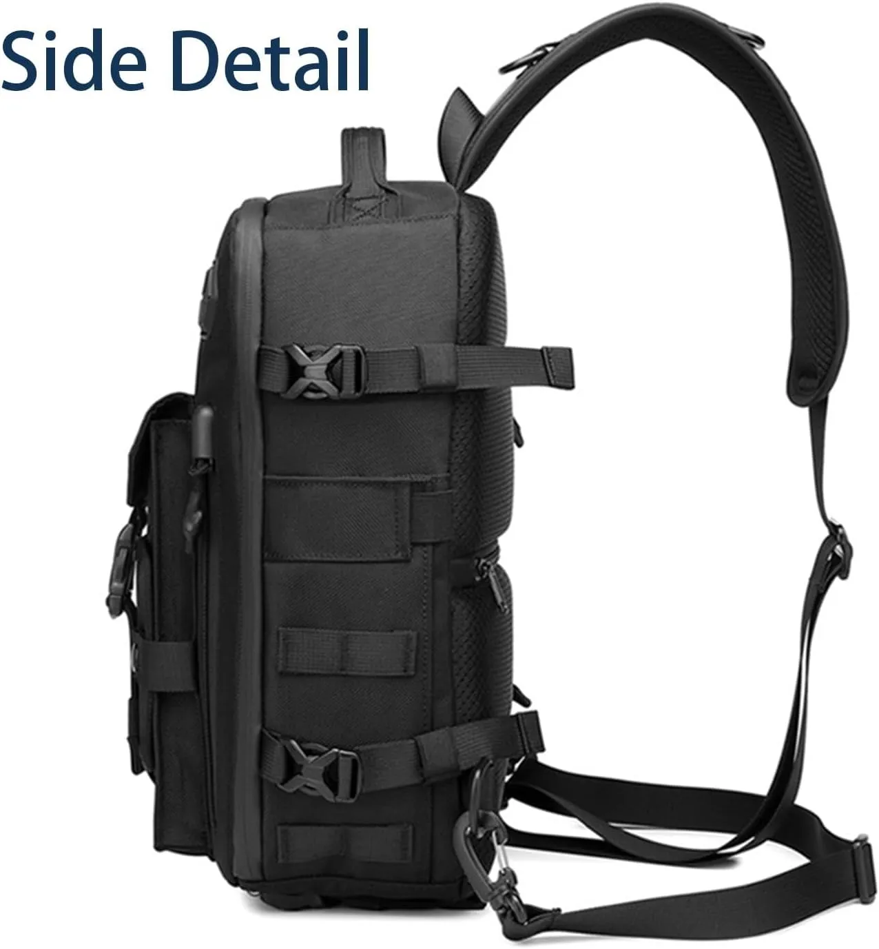 Cosmos Explorer Sling Bag, Anti Theft Tactical Sling Backpack, Outdoor Hiking Waterproof Crossbody Shoulder