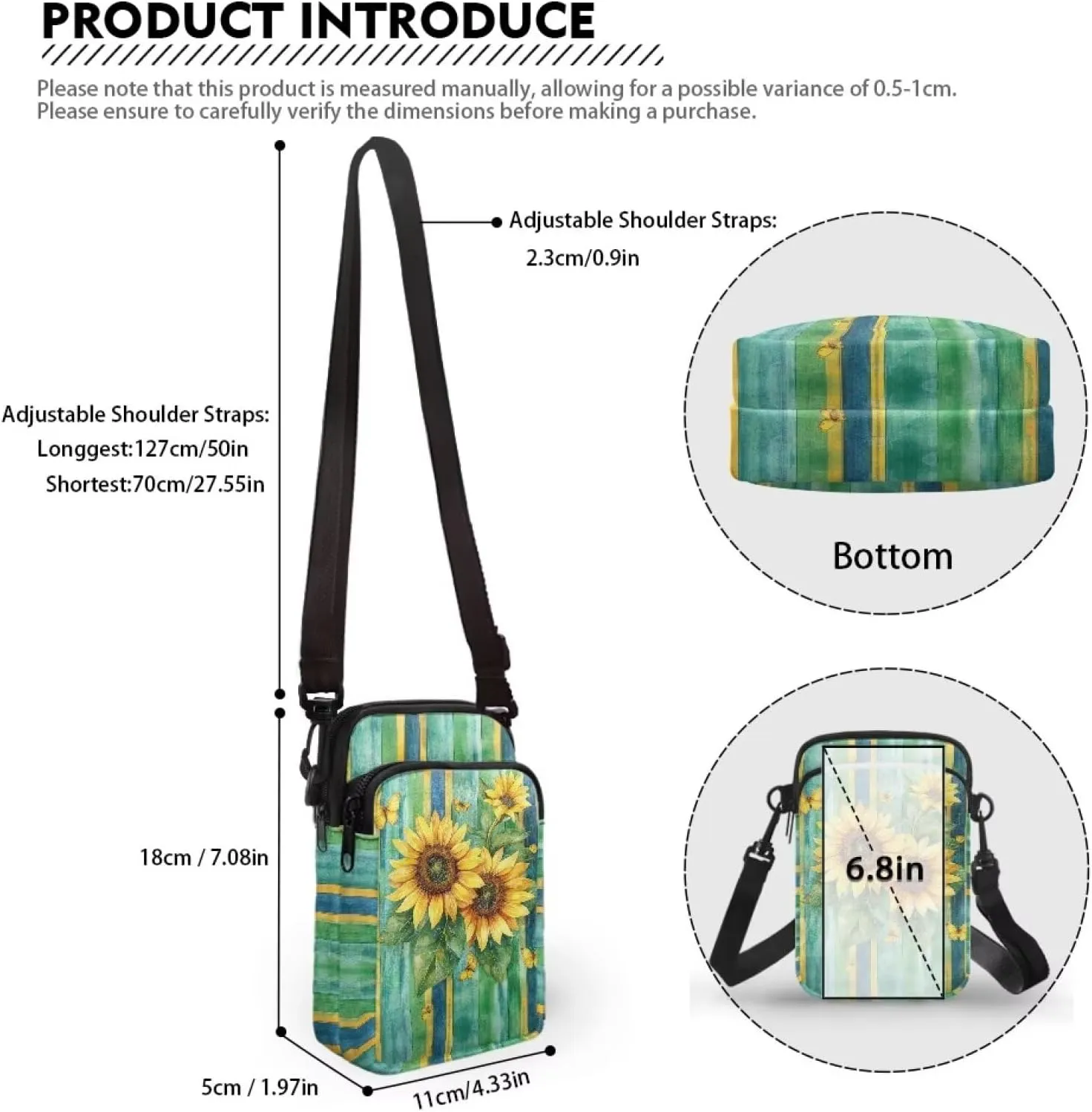 Crossbody Backpack for Women Sling Bag with Adjustable Strap Women Cross Body Chest Bag Mini Purse