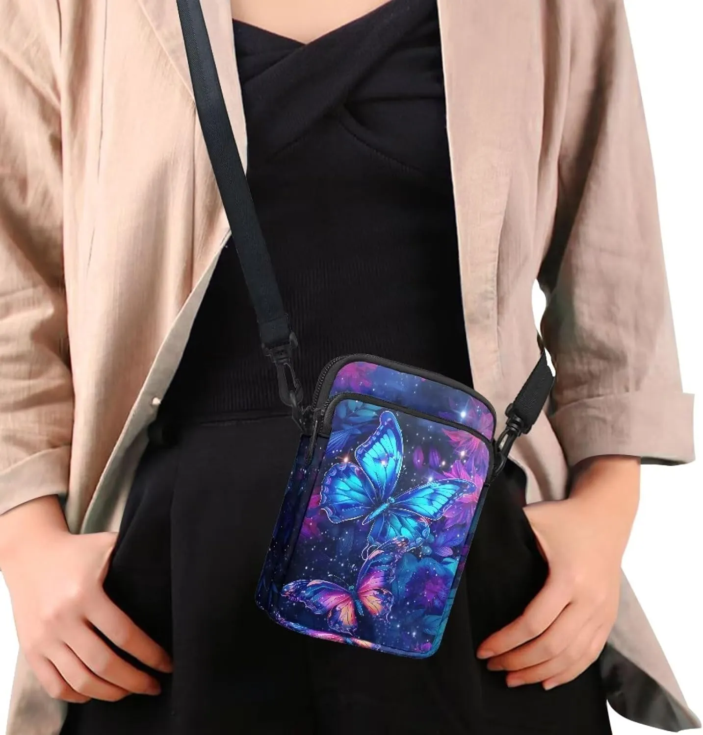 Crossbody Backpack for Women Sling Bag with Adjustable Strap Women Cross Body Chest Bag Mini Purse