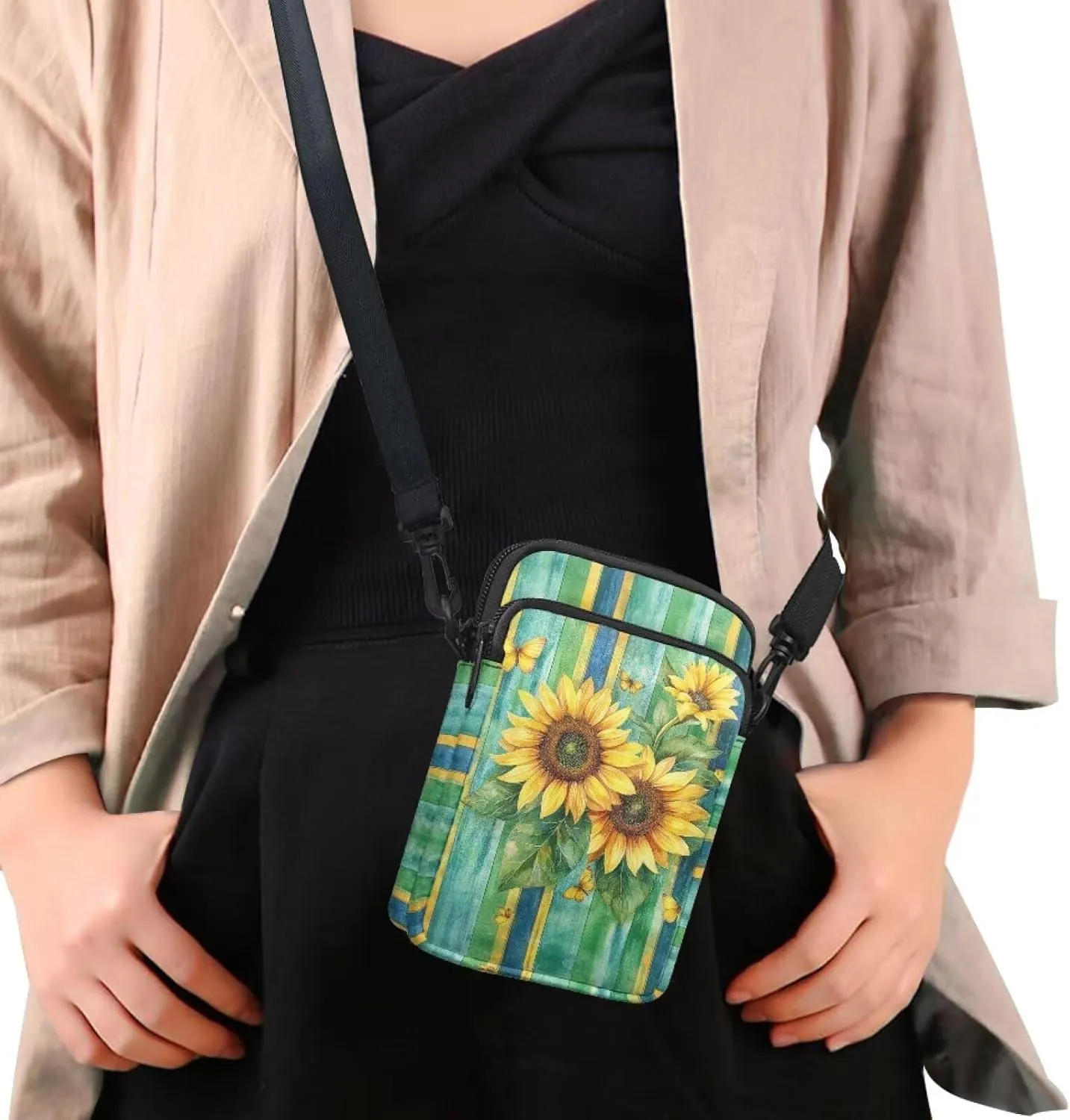 Crossbody Backpack for Women Sling Bag with Adjustable Strap Women Cross Body Chest Bag Mini Purse