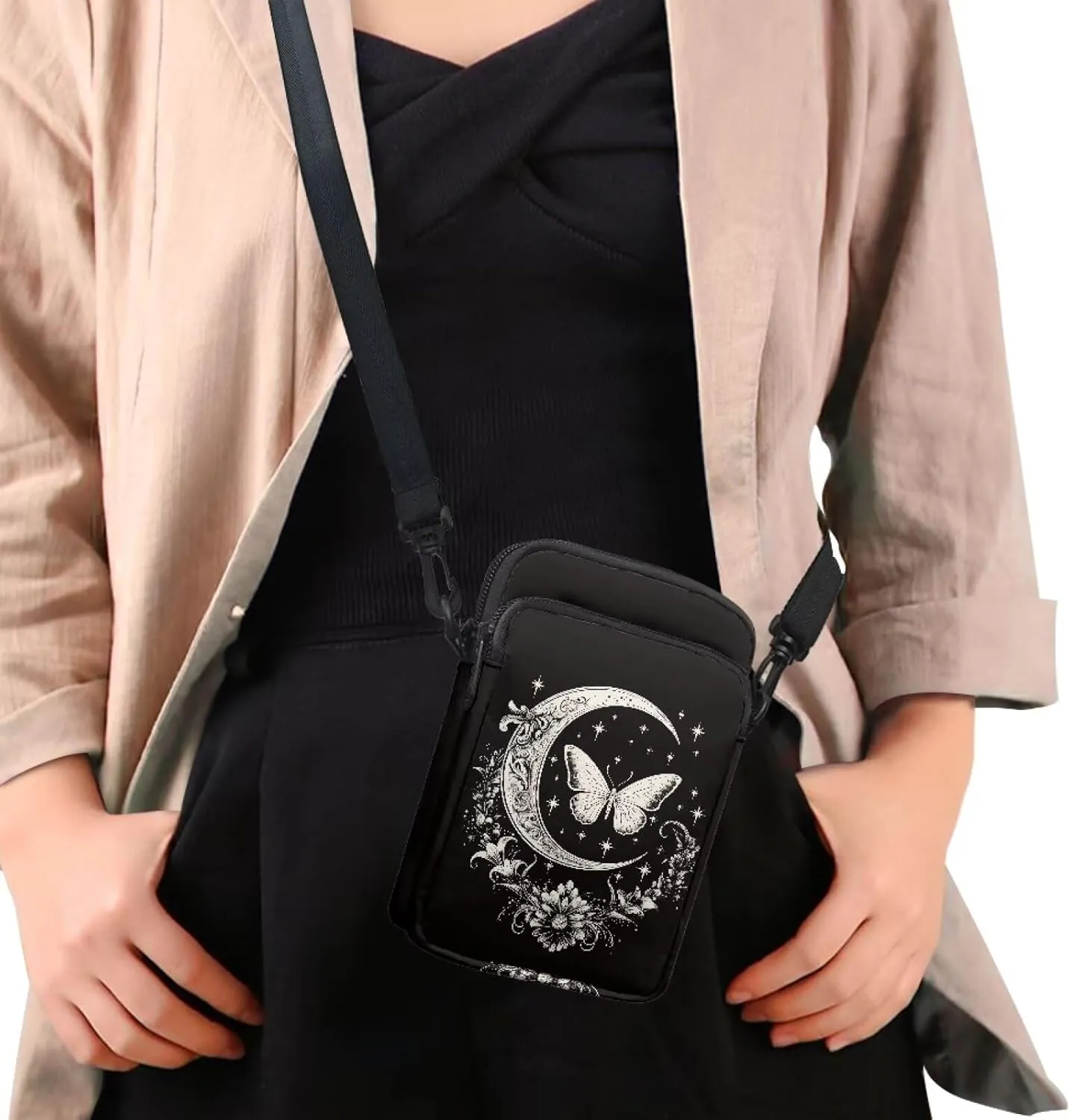 Crossbody Backpack for Women Sling Bag with Adjustable Strap Women Cross Body Chest Bag Mini Purse
