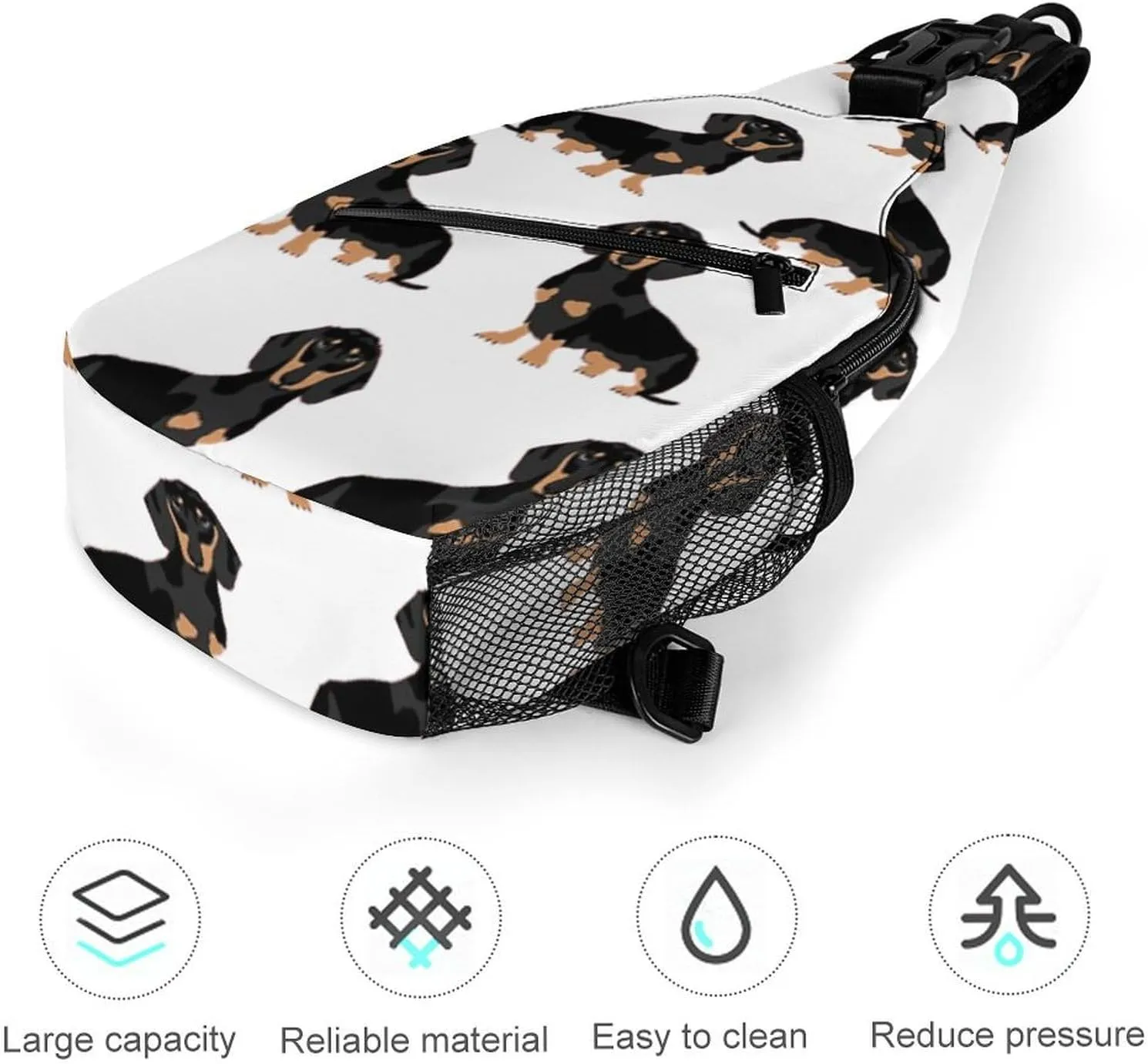 Crossbody Bag for Women Men Chest Bag Abstract Octopus Sling Bag Crossbody Shoulder Bag Sling Backpack