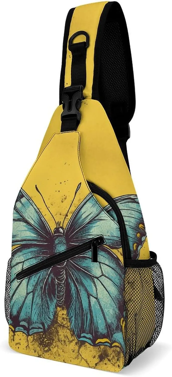 Crossbody Bag for Women Men Chest Bag Cactus And Plants Sling Bag Crossbody Shoulder Bag Sling Backpack
