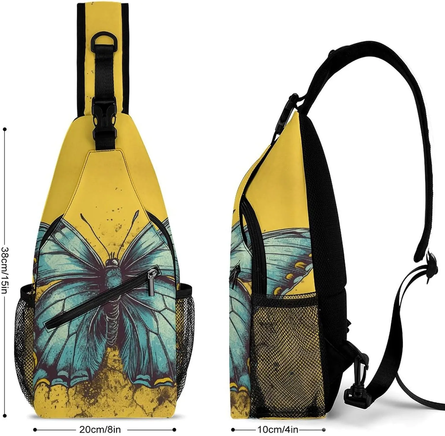Crossbody Bag for Women Men Chest Bag Cactus And Plants Sling Bag Crossbody Shoulder Bag Sling Backpack