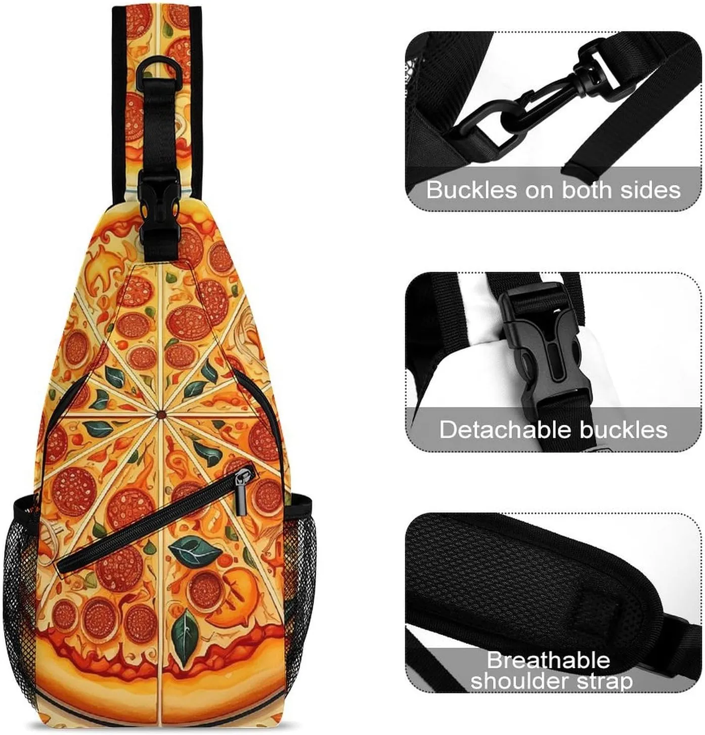 Crossbody Bag for Women Men Chest Bag Cool Dolphin Sling Bag Crossbody Shoulder Bag Sling Backpack