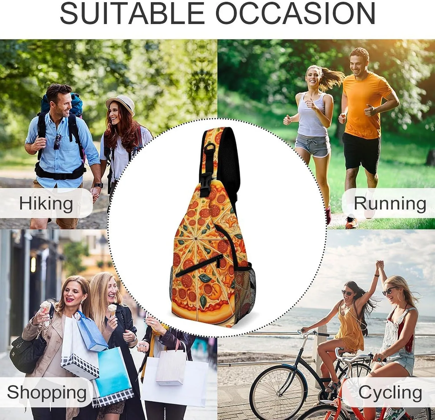 Crossbody Bag for Women Men Chest Bag Cool Dolphin Sling Bag Crossbody Shoulder Bag Sling Backpack
