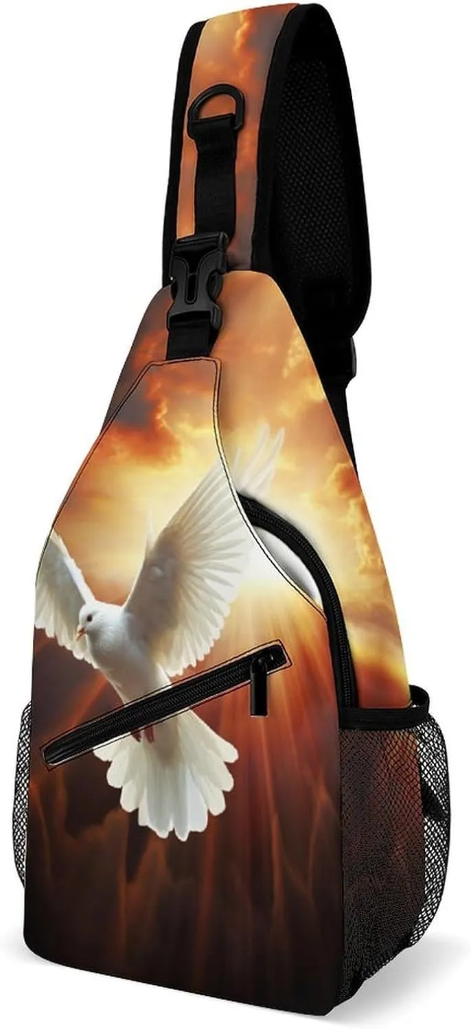 Crossbody Bag for Women Men Chest Bag Flying Dragon Sling Bag Crossbody Shoulder Bag Sling Backpack