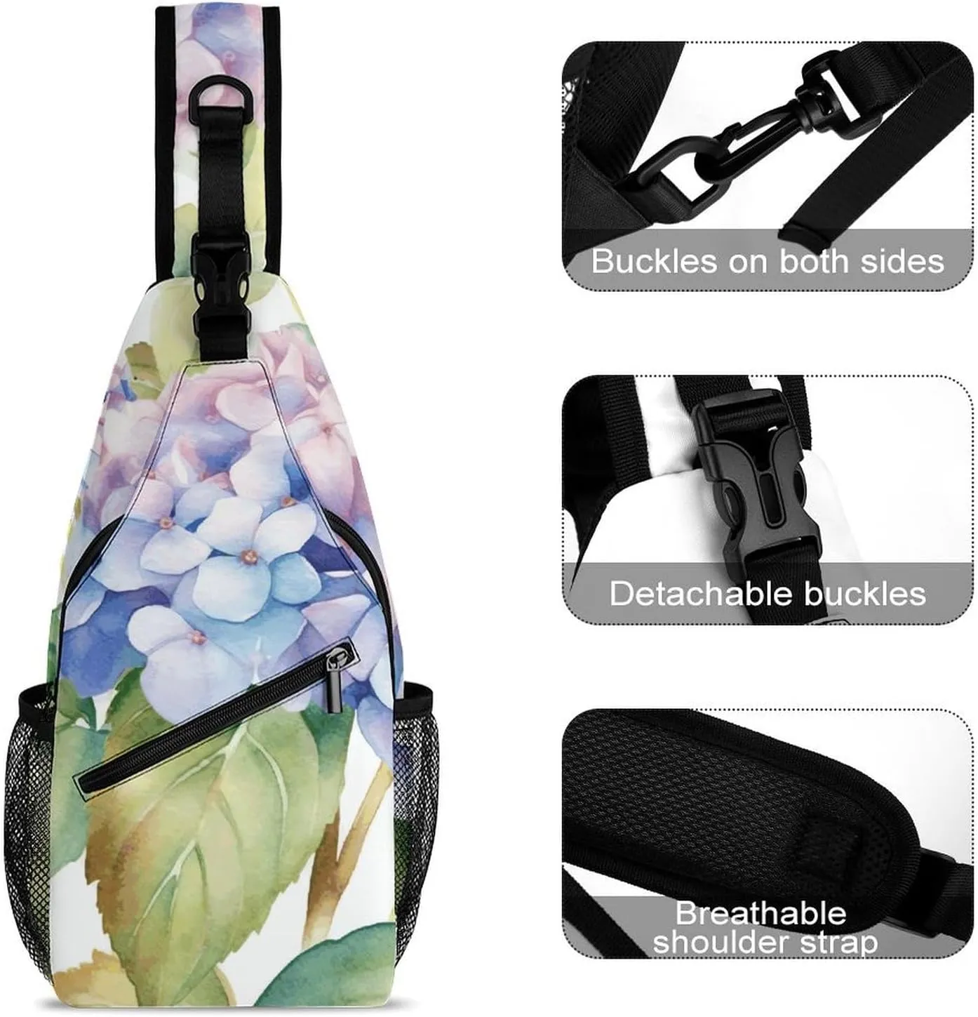 Crossbody Bag for Women Men Chest Bag Jungle Giraffe Sling Bag Crossbody Shoulder Bag Sling Backpack