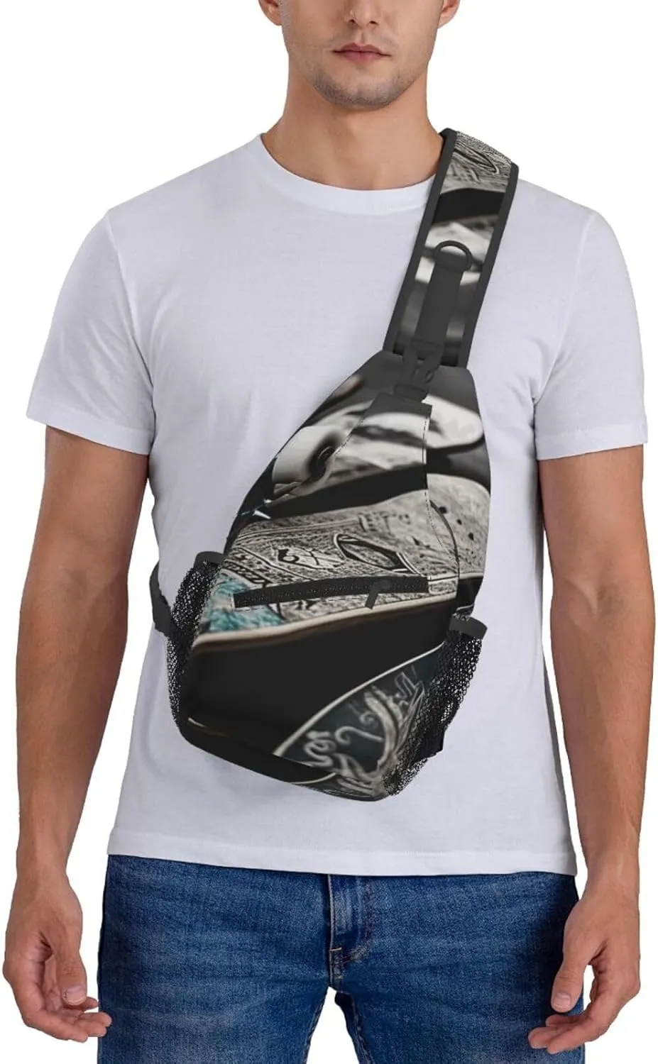 Crossbody Bag for Women Men Skate boards_79046072 Chest Bag Crossbody Sling Bag Adjustable Shoulder Bag